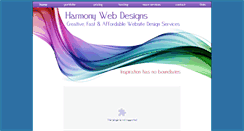 Desktop Screenshot of harmonywebdesigns.com